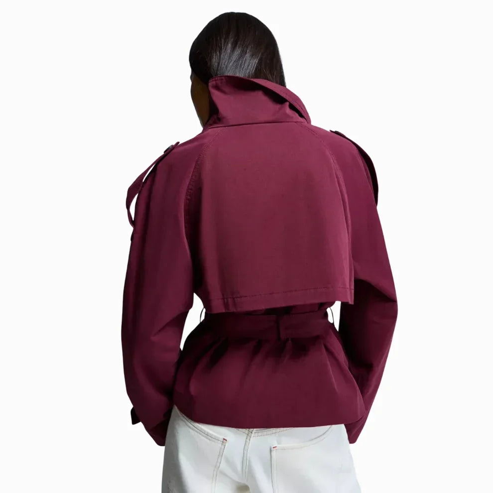 Martina Trench, burgundy, photo 2 #COLOR_4