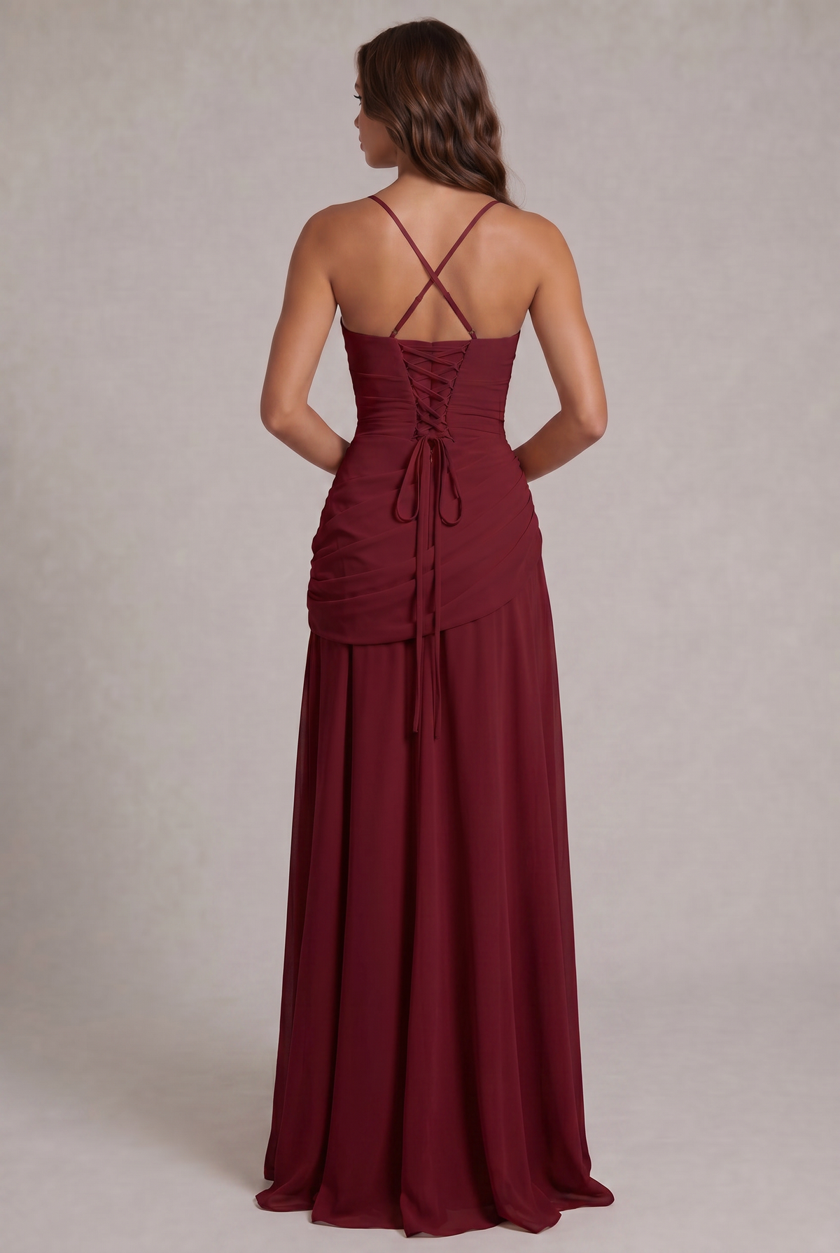 Ainhoa Dress, burgundy, photo 2 #COLOR_4