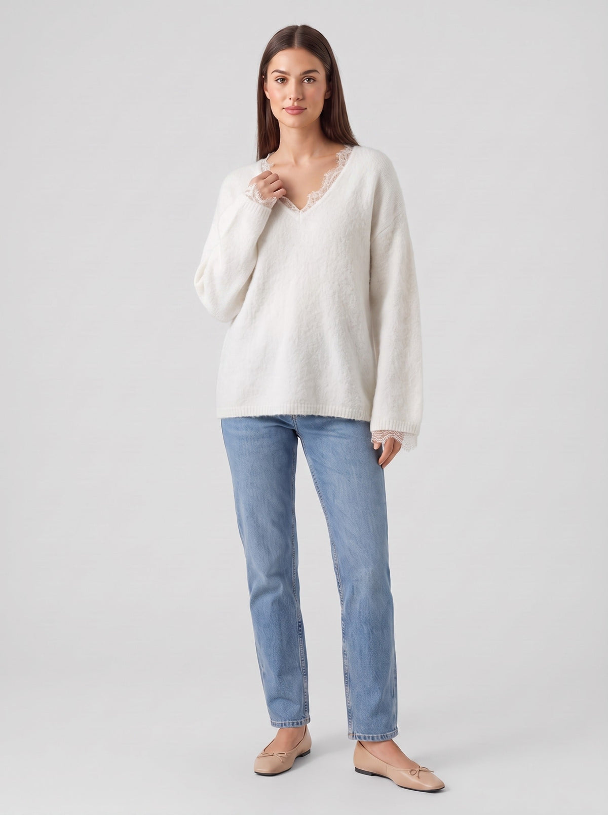Francesca Sweater, white, photo 1 #COLOR_1