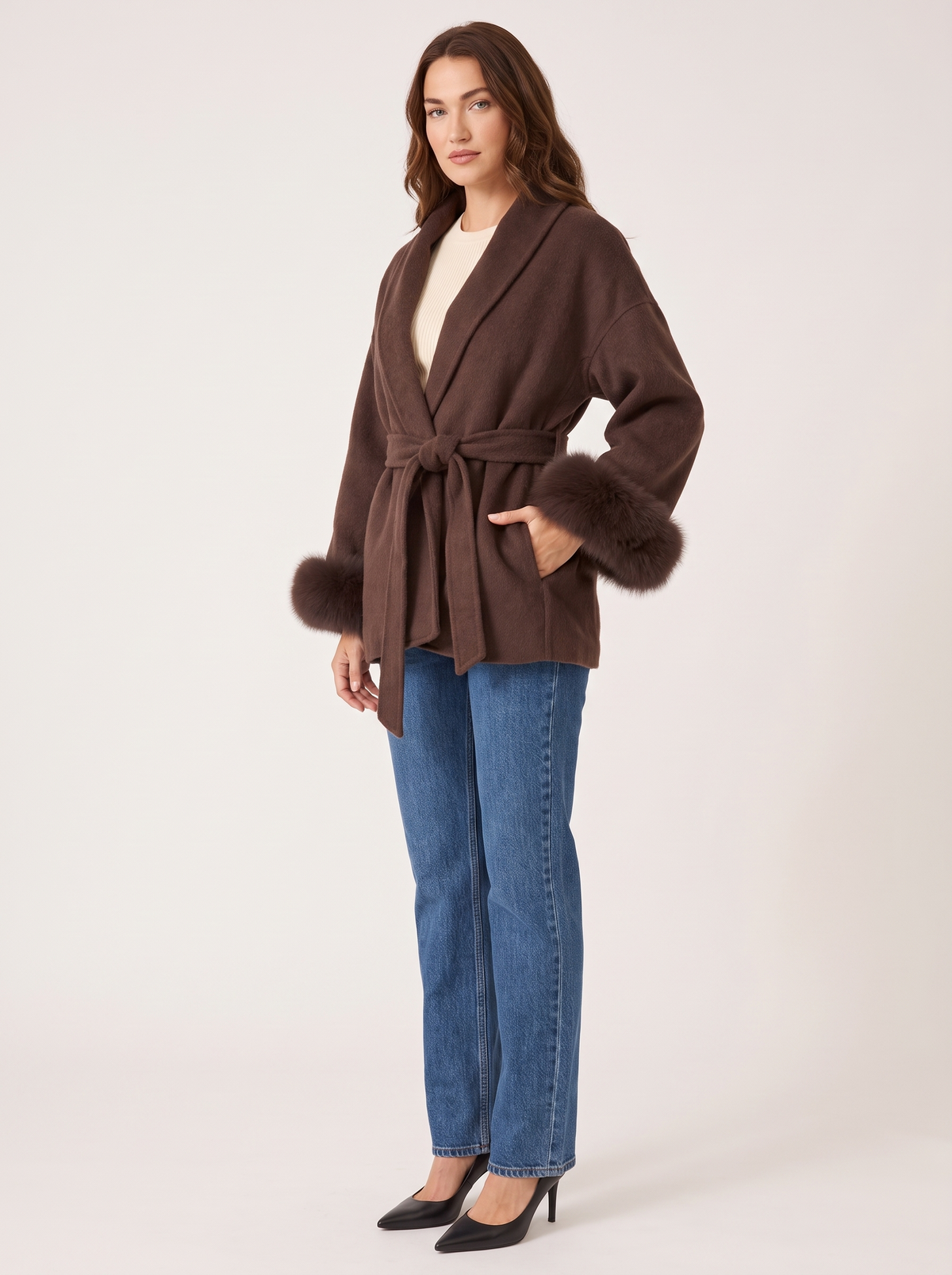 Elena Coat, brown, photo 2 #COLOR_3