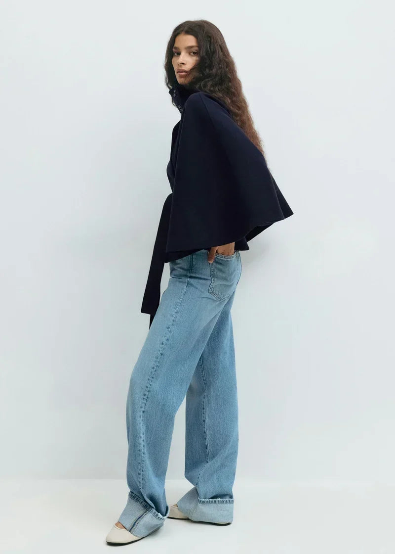 Irene Cape Coat, navy, photo 3 #COLOR_1