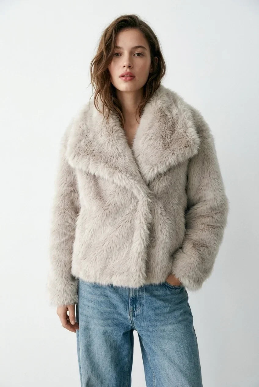 Ilaria Fur Jacket, grey, photo 1 #COLOR_1