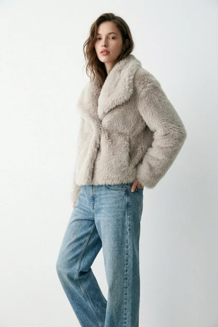 Ilaria Fur Jacket, grey, photo 2 #COLOR_1