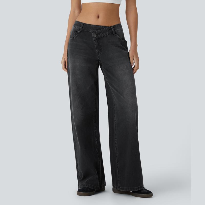 CloudStretch™ Wide-Leg Jeans