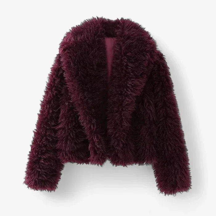 Ilaria Fur Jacket, burgundy, photo 1 #COLOR_4