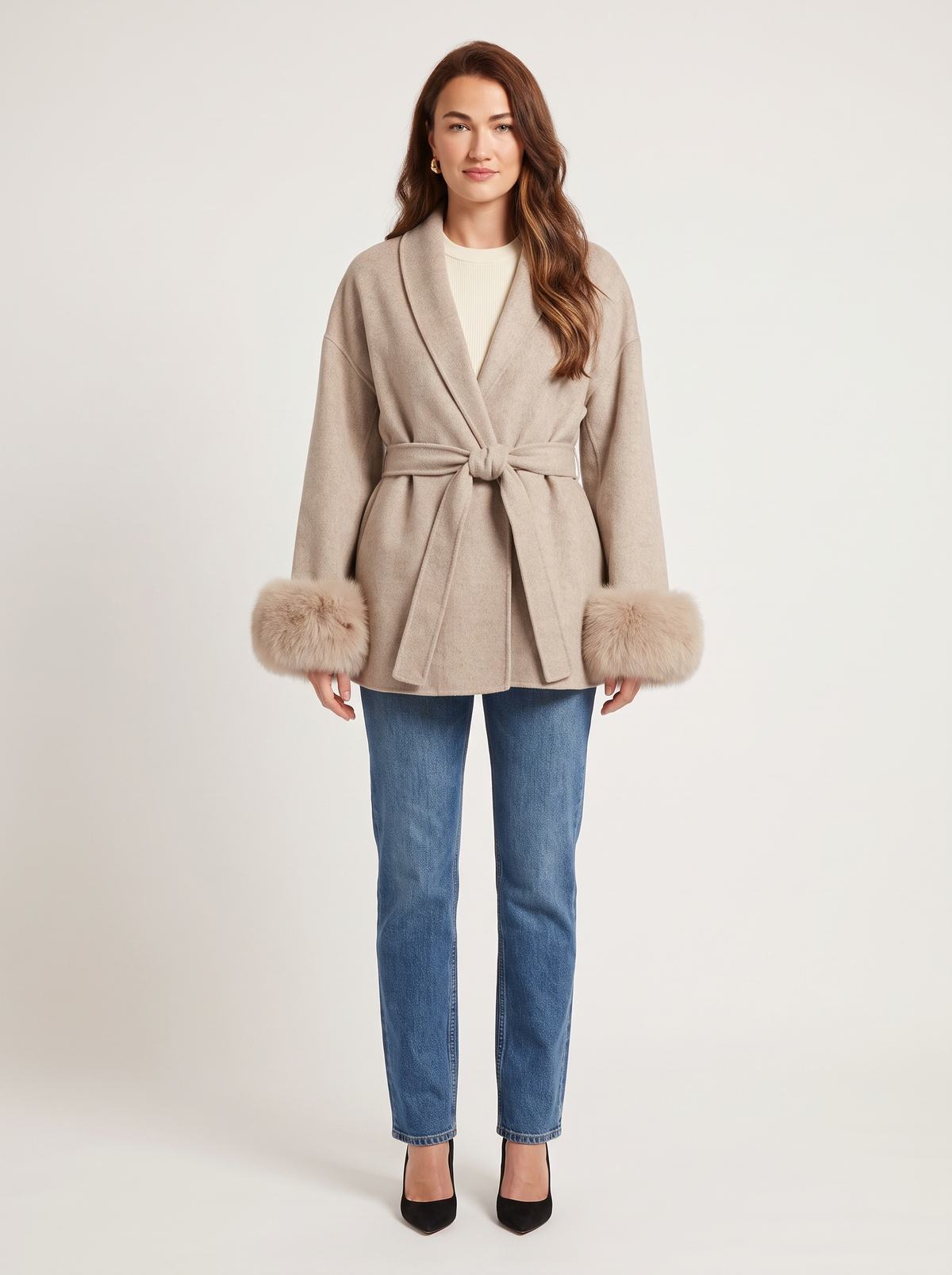 Elena Coat, beige, photo 1 #COLOR_1