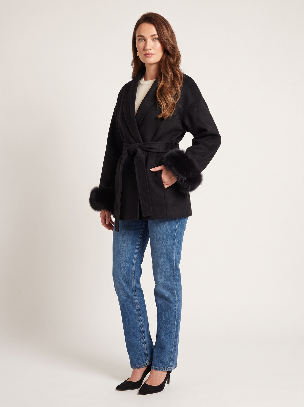 Elena Coat, black, photo 2 #COLOR_4